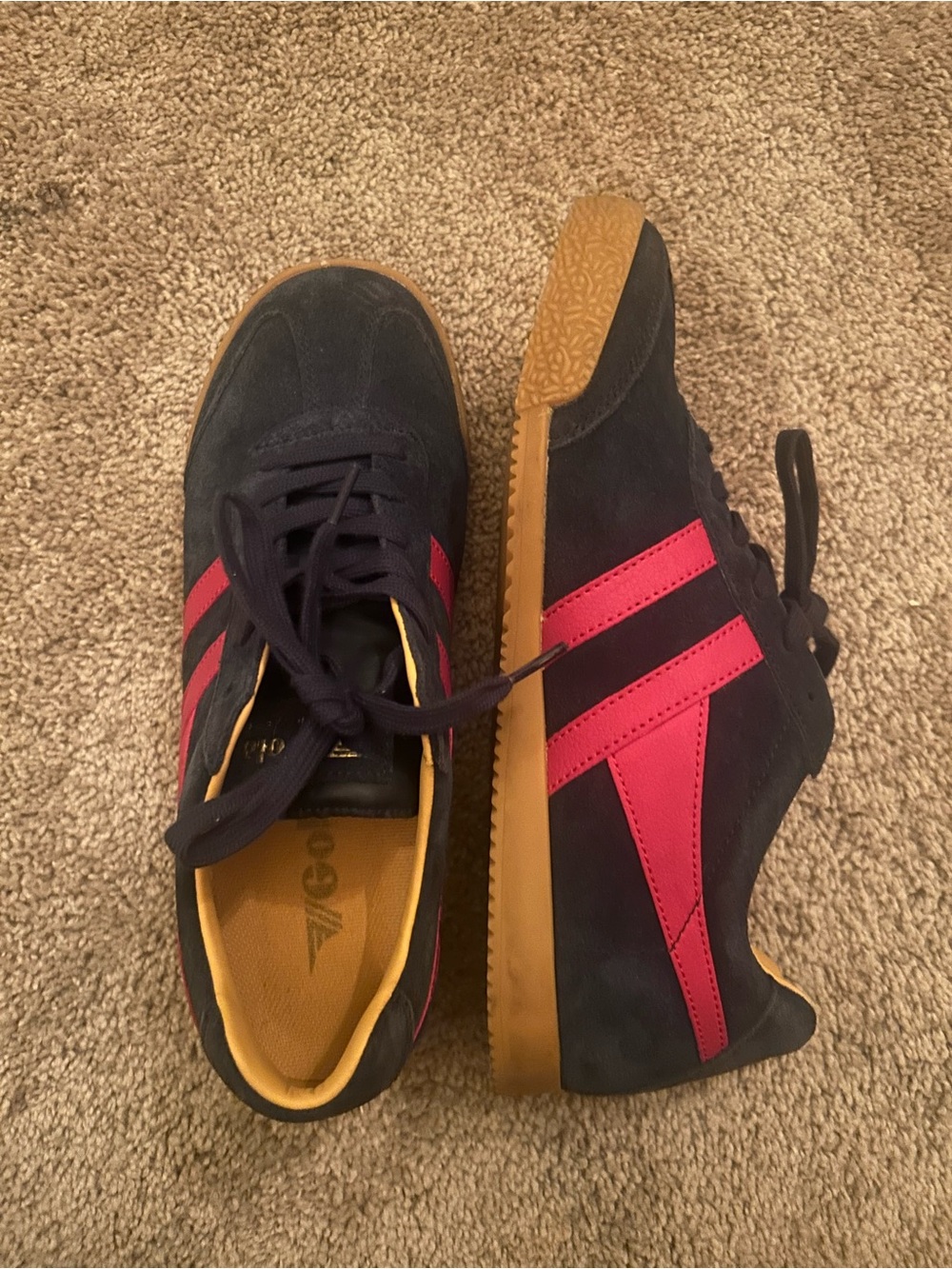 Gola Casual Navy & Pink Athletic Sneakers